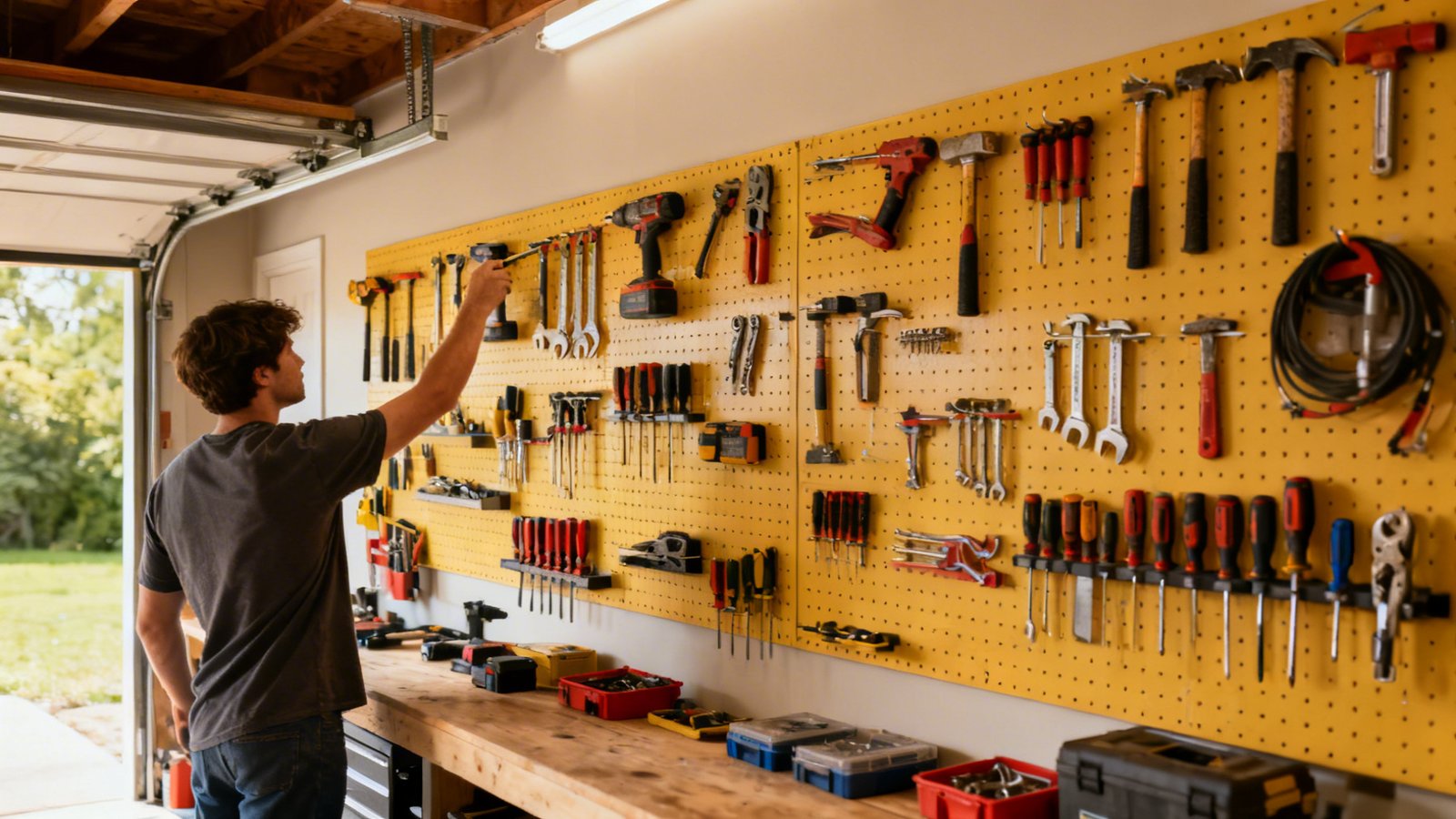 paneles perforados garaje organizacion de herramientas paneles perforados garaje organizacion de herramientas