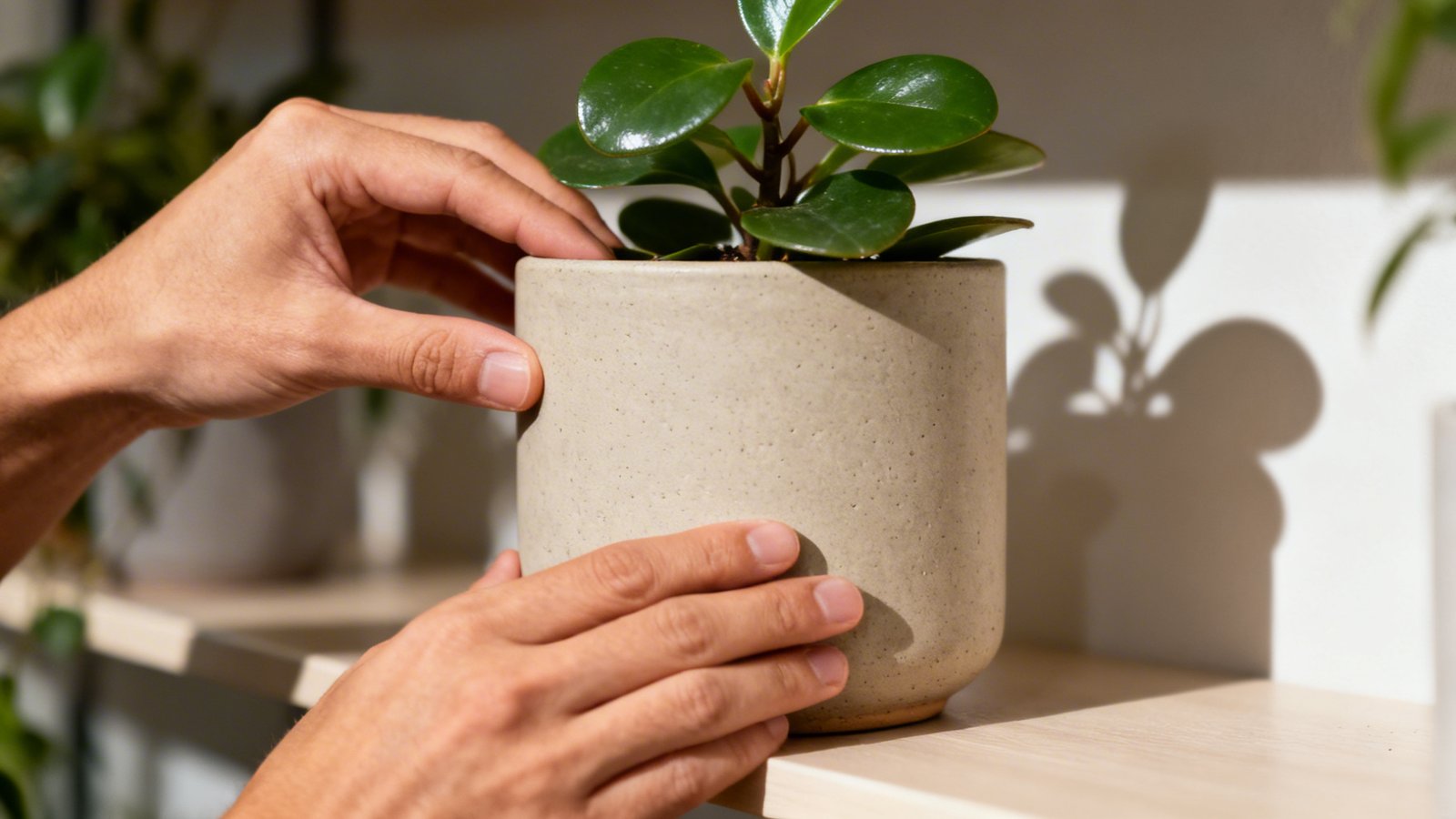 macetas coherentes y ubicacion plantas salon