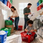 Organiza la ropa sucia de la familia: colores, tipos y rutinas fáciles de seguir