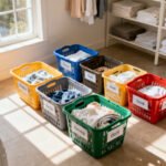 Sistema híbrido: combinar clasificación por tipos y colores para ropa sucia eficiente