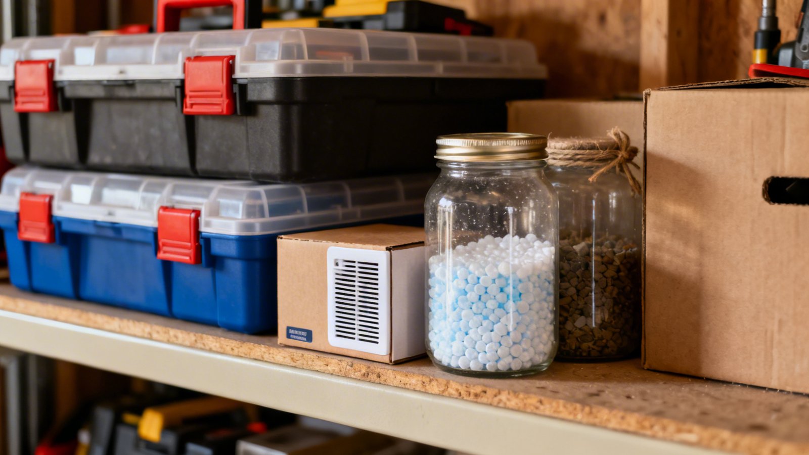 protección garaje herramientas con desecantes caseros