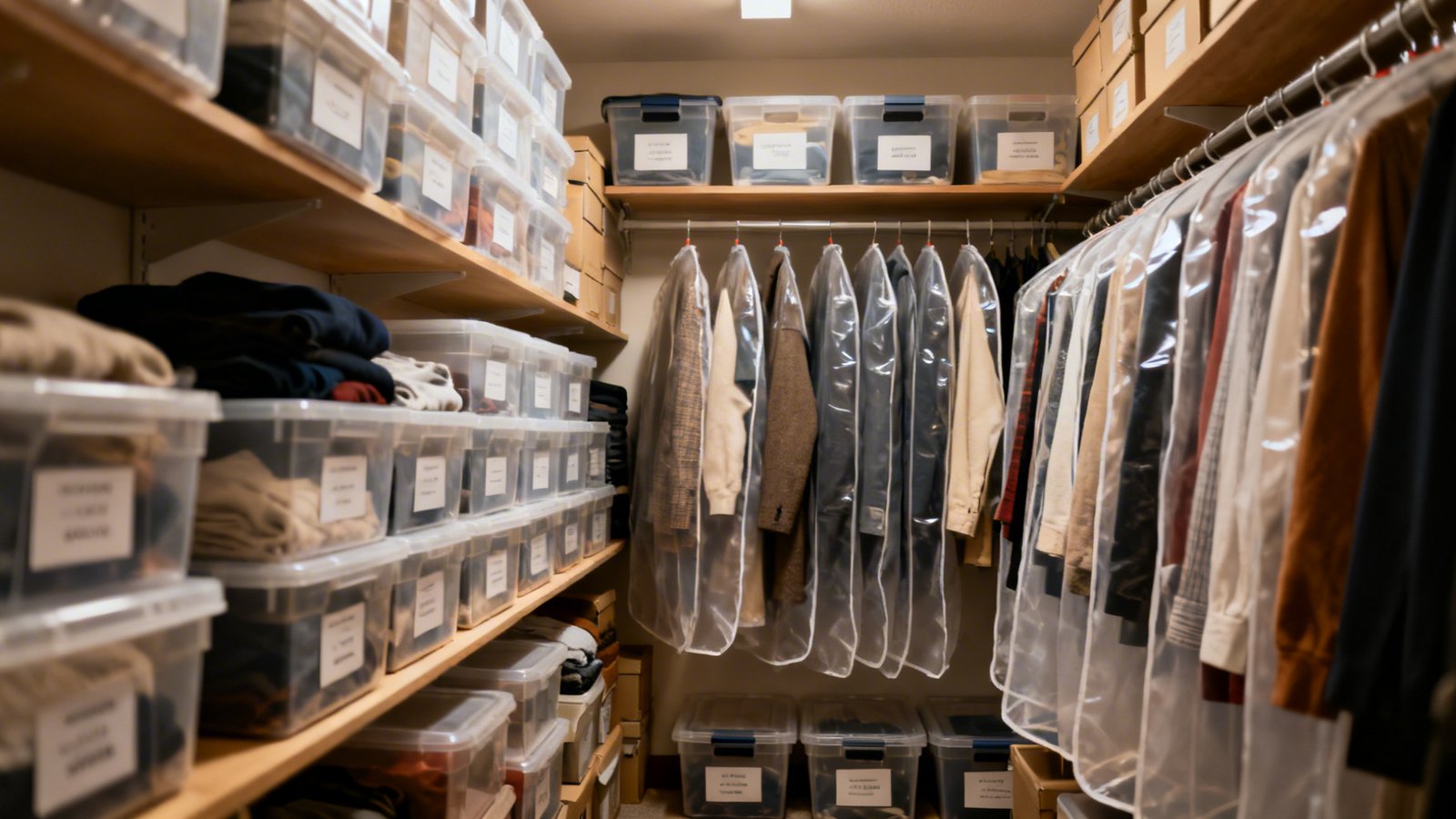 Almacenar ropa trastero: cajas y fundas organizadas Almacenar ropa trastero: cajas y fundas organizadas